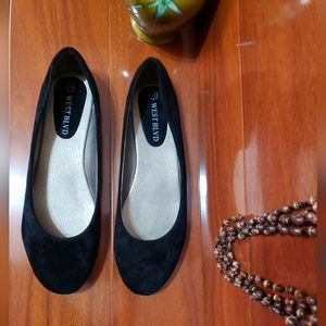 Black Ballet Flats Suede West Blvd Available In Different Sizes